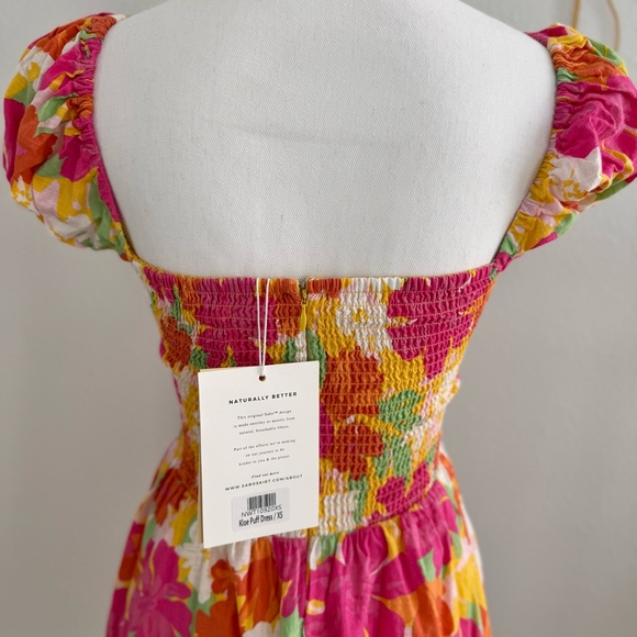 NWT Sabo Skirt Khloe Puff Sleeve Dress (XS) - Picture 4 of 6